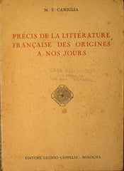 Prècis de la littèrature francaise des origines a nos jours