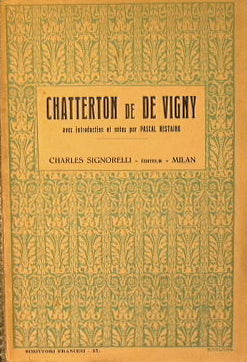 Chatterton de De Vigny