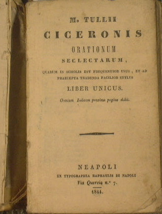 M. Tulli Ciceronis - Orationum Seclectarum