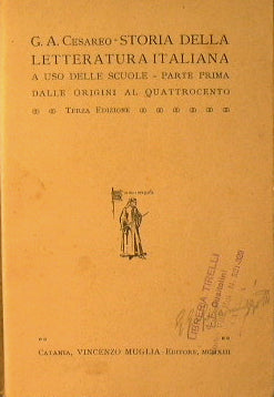 Historia de la literatura italiana.