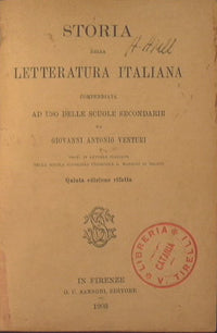 Historia de la literatura italiana