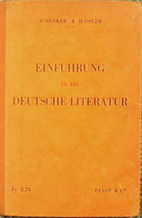 Einfuhrung in die Deutsche Literatur