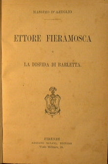 Ettore Fieramosca or The Challenge of Barletta