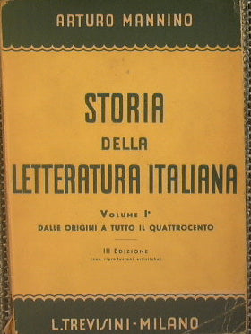 Storia della letteratura italiana - Vol. I