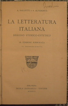 La letteratura italiana