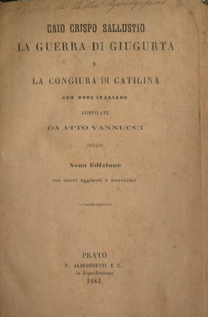 La guerra di Giugurta e la congiura di Catilina