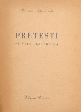 Pretexts of literary life