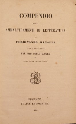 Compendio degli ammaestramenti di letteratura