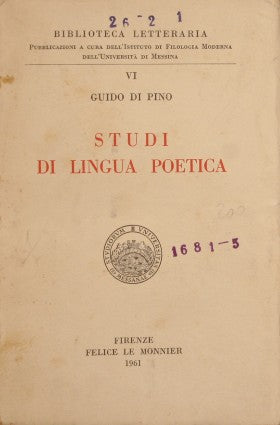 Studi di lingua poetica