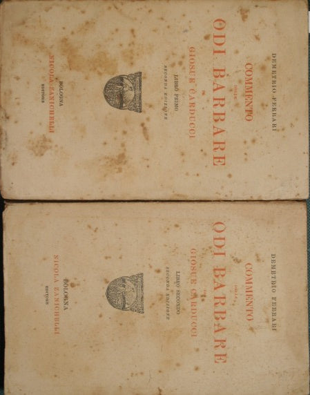 Commentary on the Barbarian Odes by Giosuè Carducci