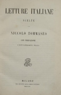 Letture italiane scelte da Niccolò Tommaseo