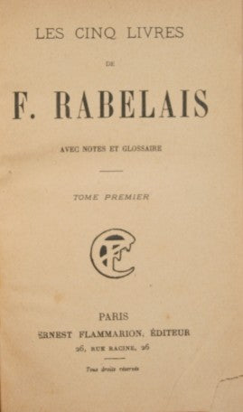 Los cinco libros de F. Rabelais