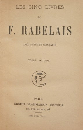 Los cinco libros de F. Rabelais