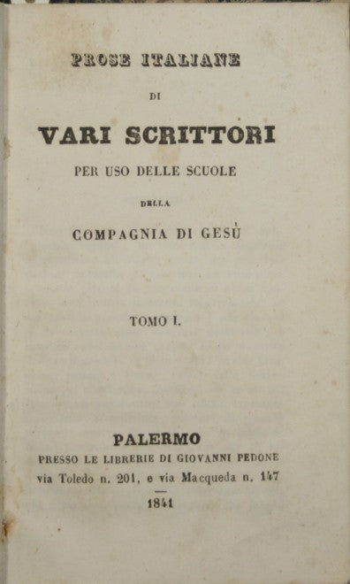 Prose italiane di vari scrittori
