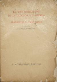 The three editions of a war notebook by Gabriele d'Annunzio