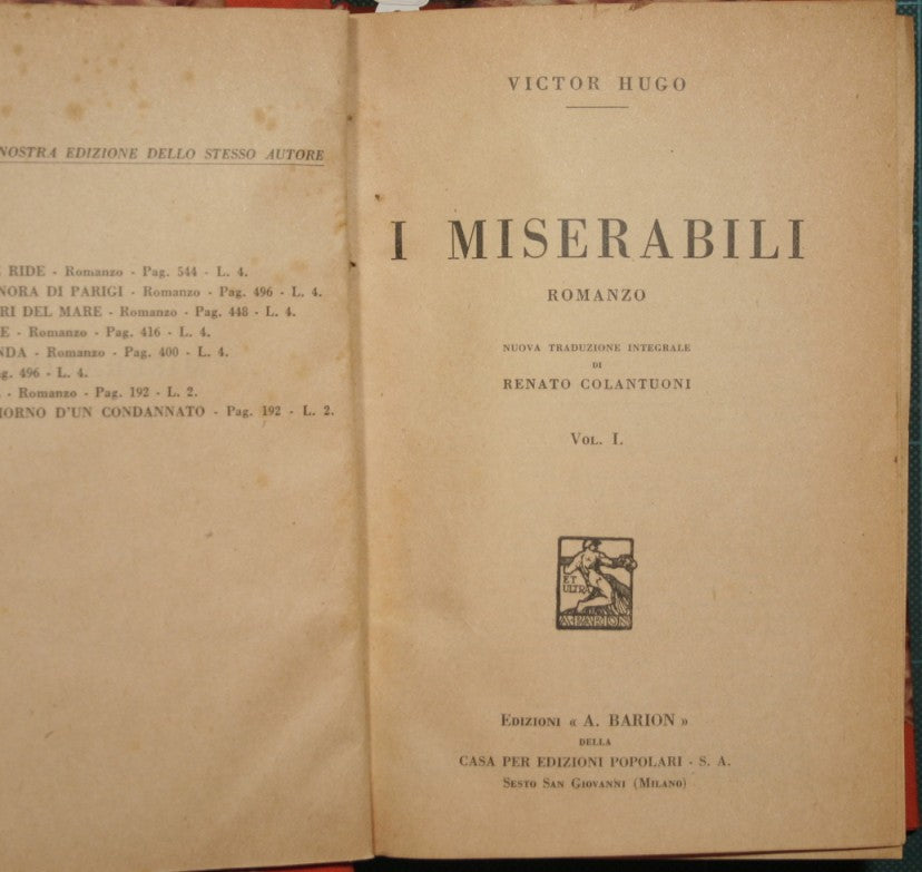 The Miserables. Vol. I