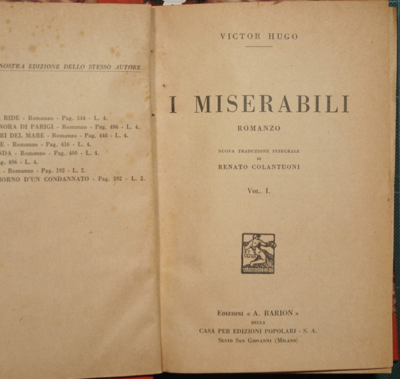 The Miserables. Vol. I