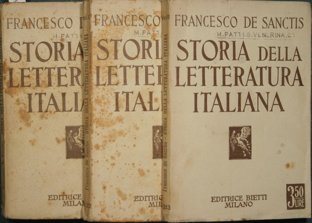 Historia de la literatura italiana.