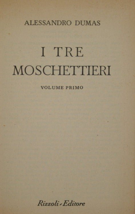 I tre moschettieri