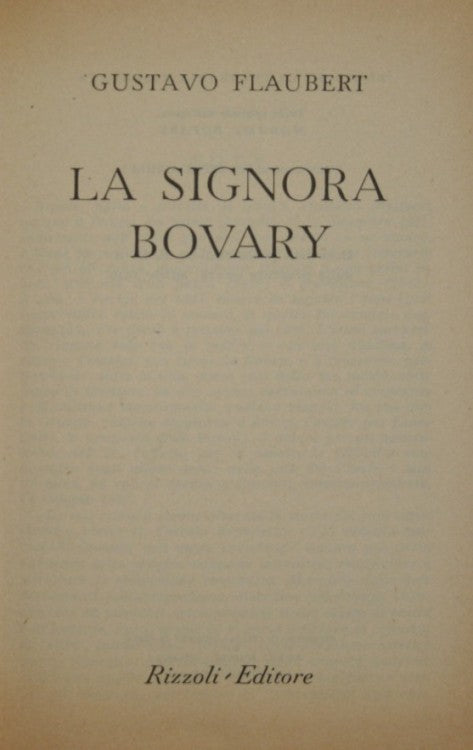 Señora Bovary