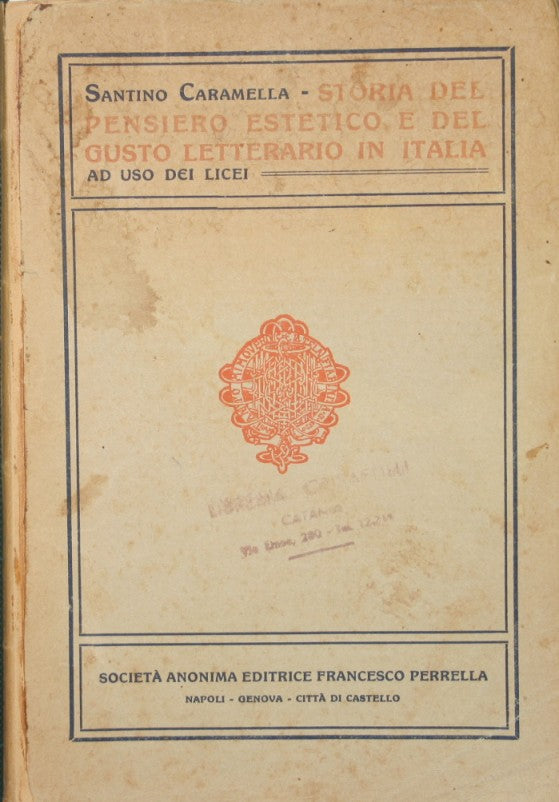 Storia del pensiero estetico e del gusto letterario in Italia