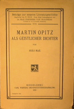 Martin Opitz como geistlicher Dichter