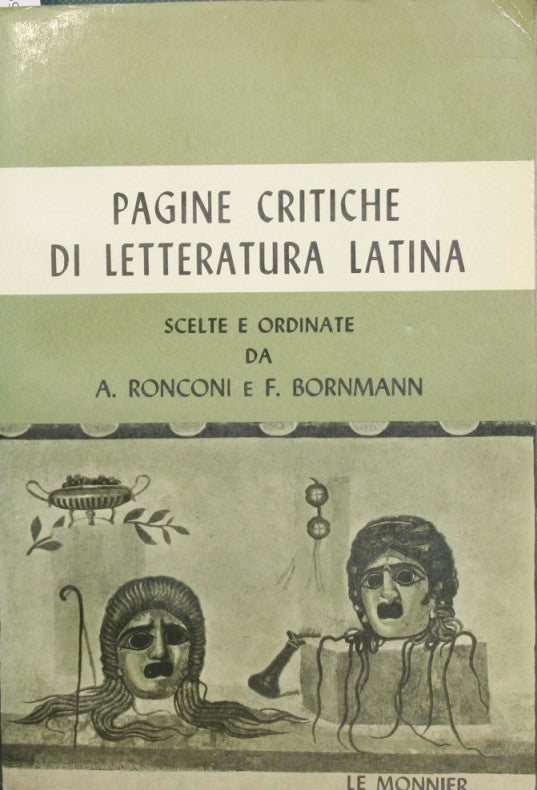 Critical pages of Latin literature