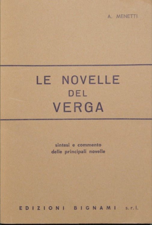 Le novelle del Verga