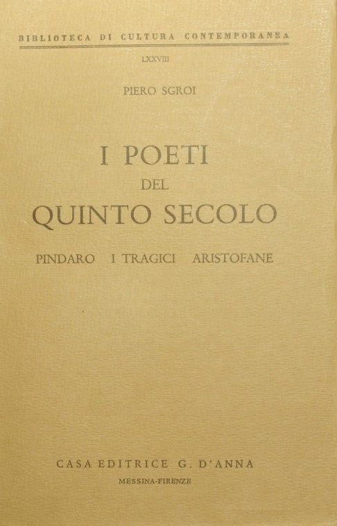 The Poets of the Fifth Century