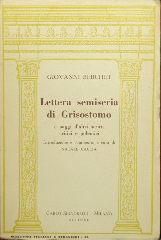 La carta semi-seria de Grisóstomo