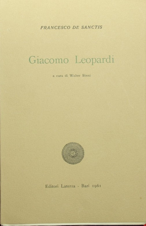 Literatura italiana en el siglo XIX. Vol. III - Giacomo Leopardi