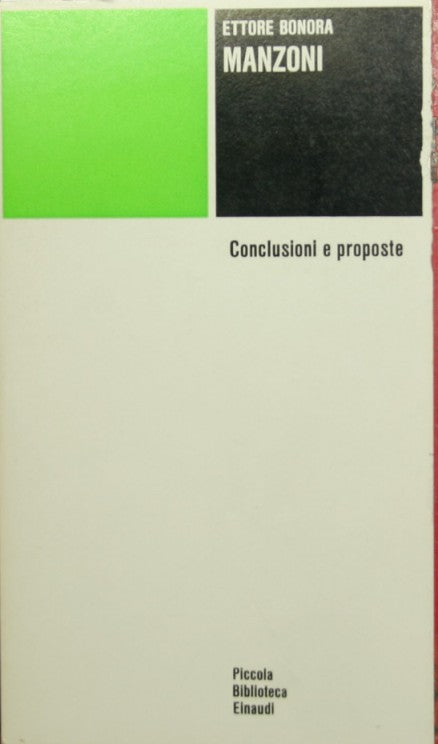 Manzoni - Conclusioni e proposte