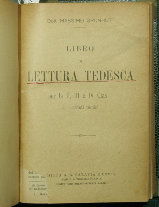 German anthology; German reading book