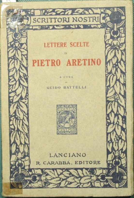 Cartas seleccionadas de Pietro Aretino