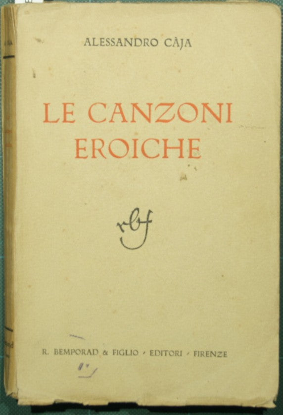 Le canzoni eroiche