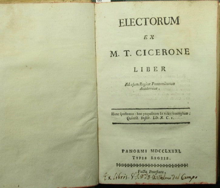 Electorum ex M.T. Cicerone liber
