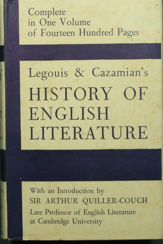 A history of english literature