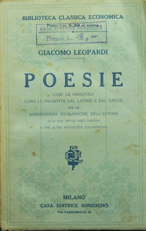 Poemas de Giacomo Leopardi
