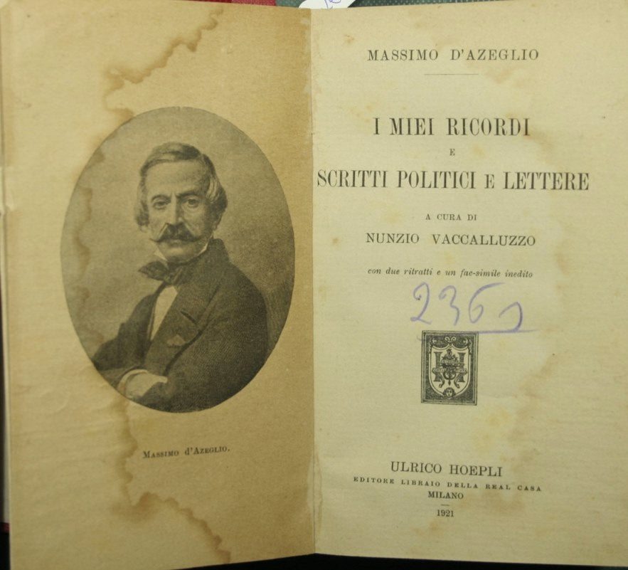 My memories and political writings and letters