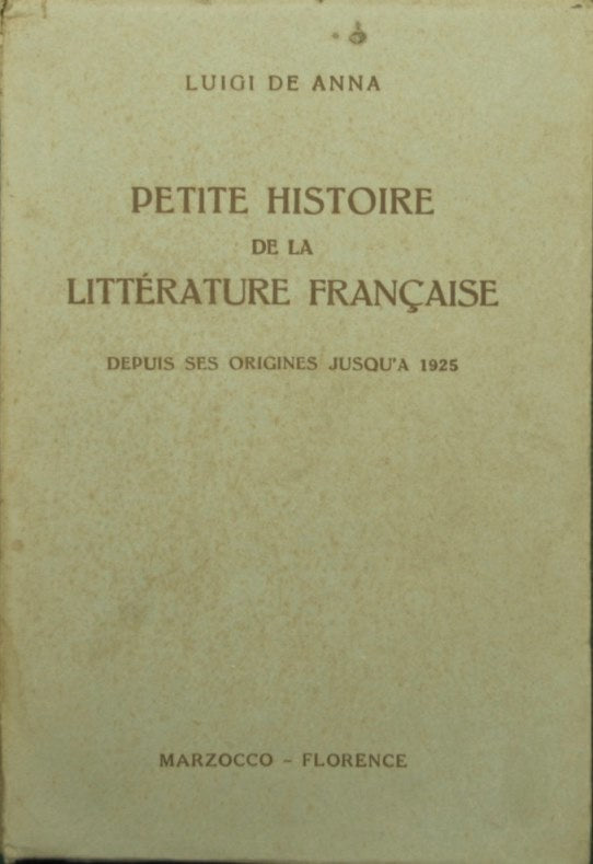 Petite history of French literature