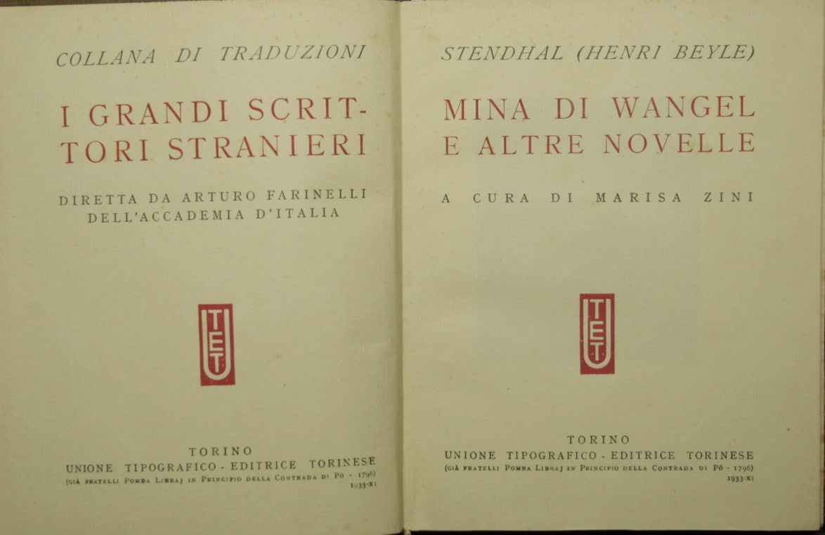 Mina di Wangel and other stories