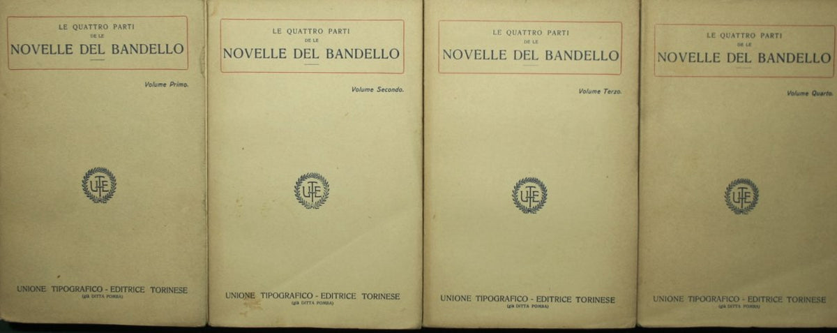 The four parts of Bandello's Novelle