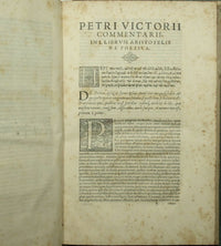Petri Victorii Commentarii, in primum librum Aristotelis de Arte Poetarum