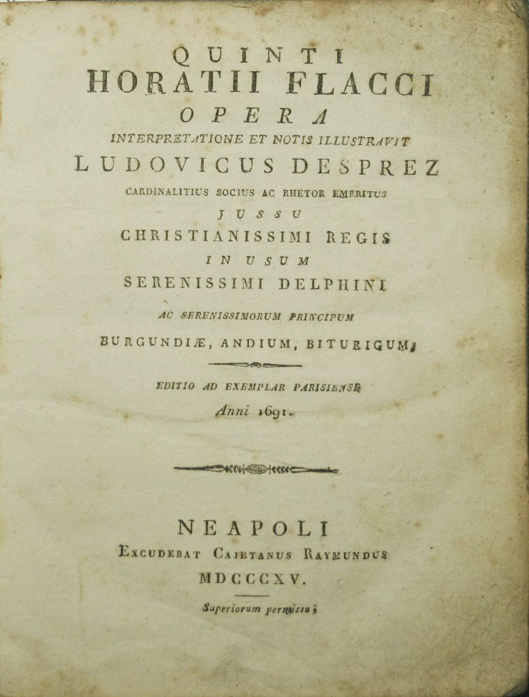 Quinti Horatii Flacci Opera. Vol. II