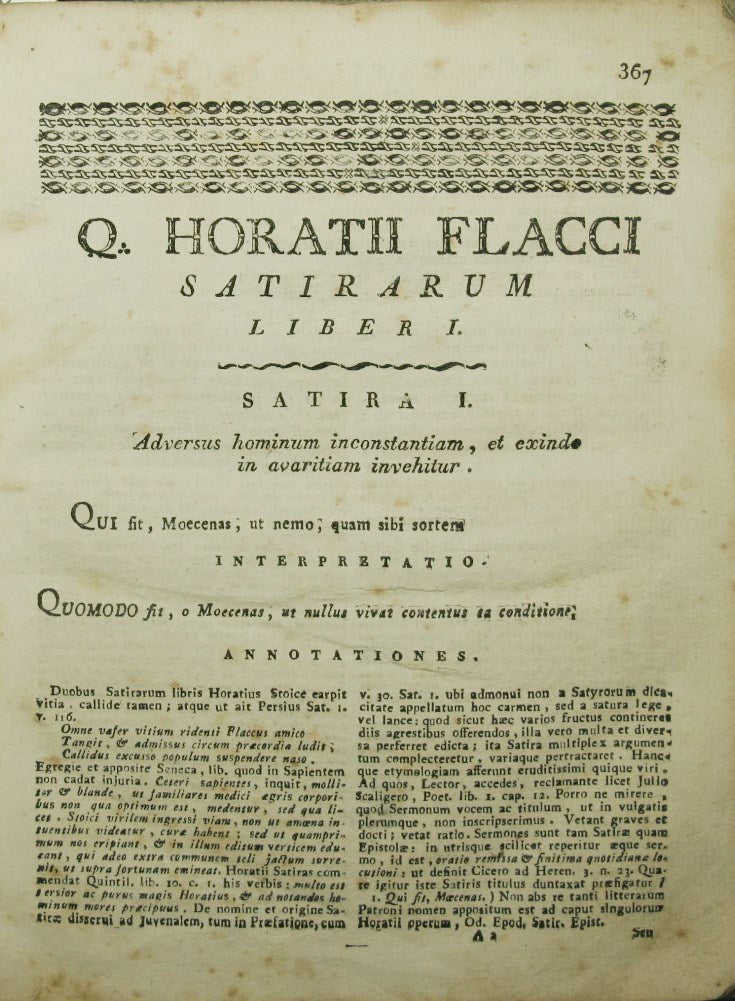 Quinti Horatii Flacci Opera. Vol. II