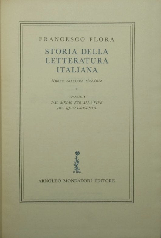 History of Italian literature