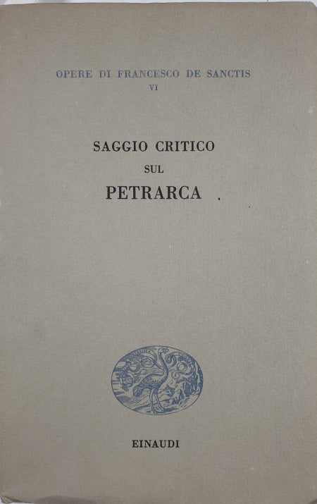 Saggio critico sul Petrarca