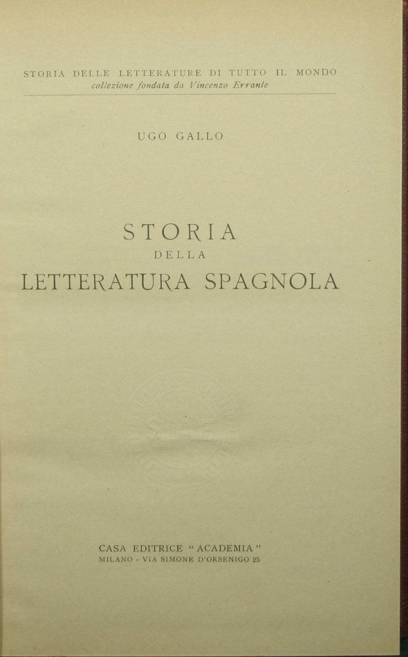 Storia della letteratura spagnola