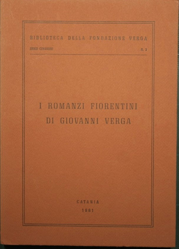 Las novelas florentinas de Giovanni Verga