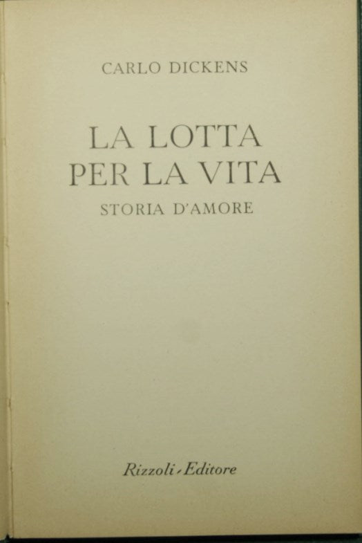 La lotta per la vita